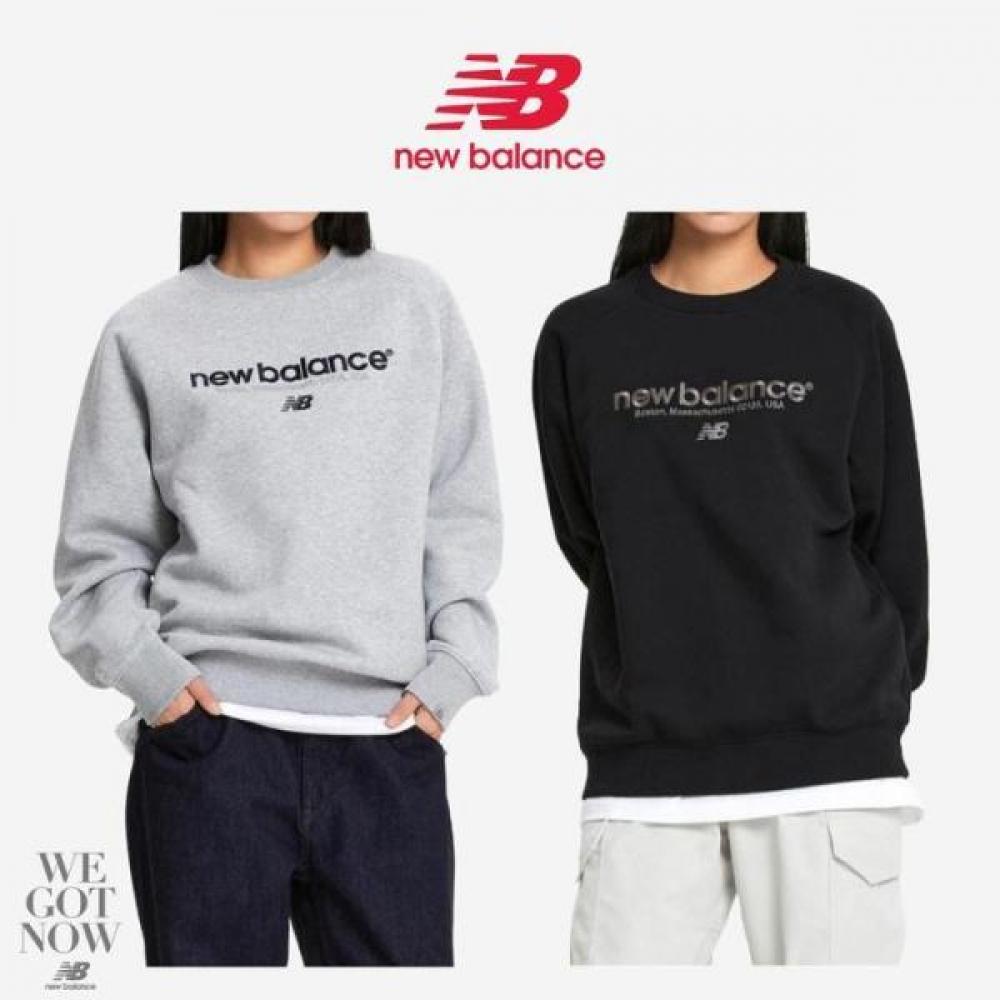New Balance Uni Ess Fleece Sweatshirt Nbnce41913 blacks/105(XL)