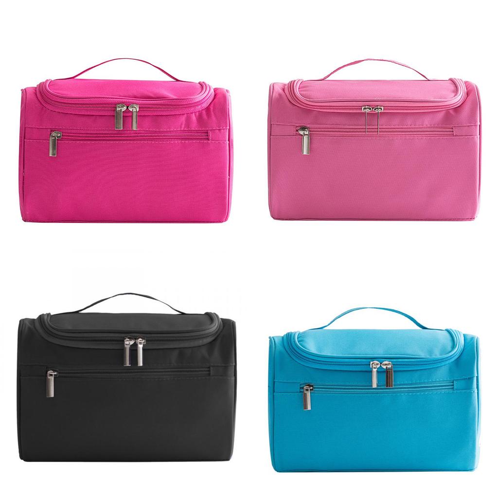Travel Makeup Bag With Large Capacity And Waterproof Oxford Fabric For Cosmetics And Toiletries
