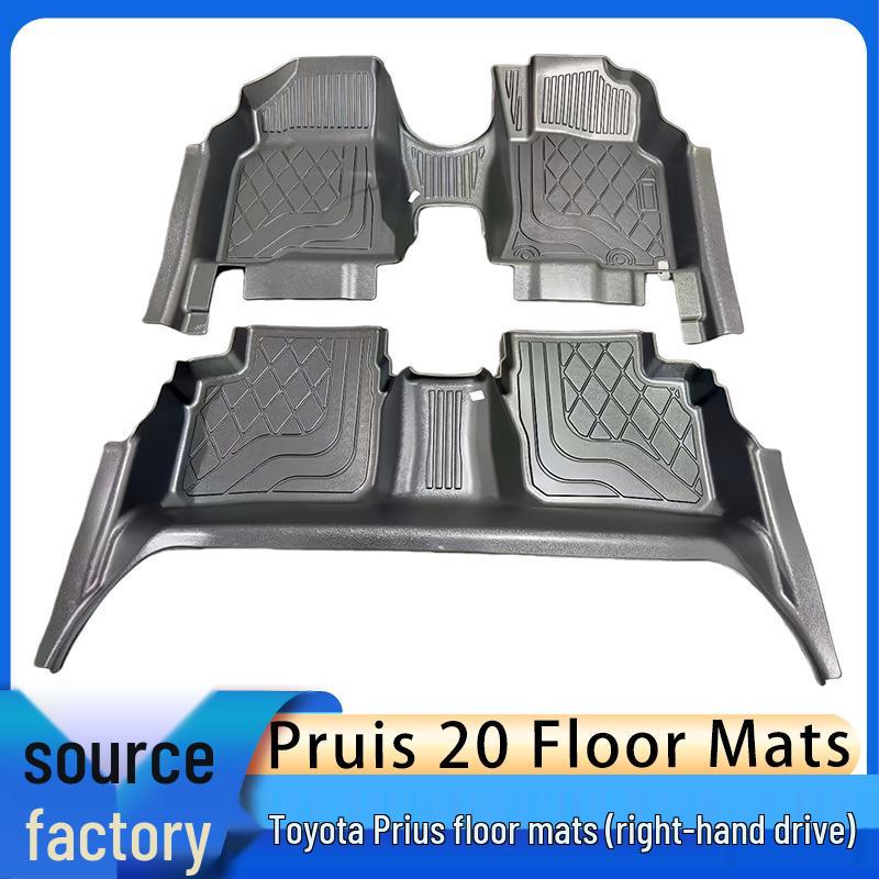 Toyota Prius TPE Car Floor Mats - Full Coverage, Waterproof, Wear-Resistant, Right-Hand Drive Compatible