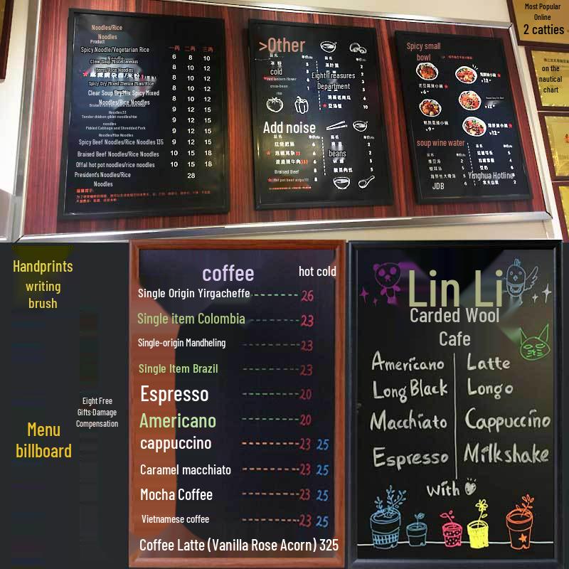 

Настінна дошка для меню для кав ярні або ресторану Arc Vintage Burned Blackboard 50x70