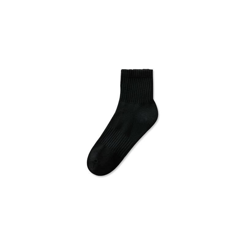 Men's Socks, Spring and Autumn Sweat-absorbing and Antibacterial Sports Socks, Autumn and Winter Anti-pilling Mid-calf Socks