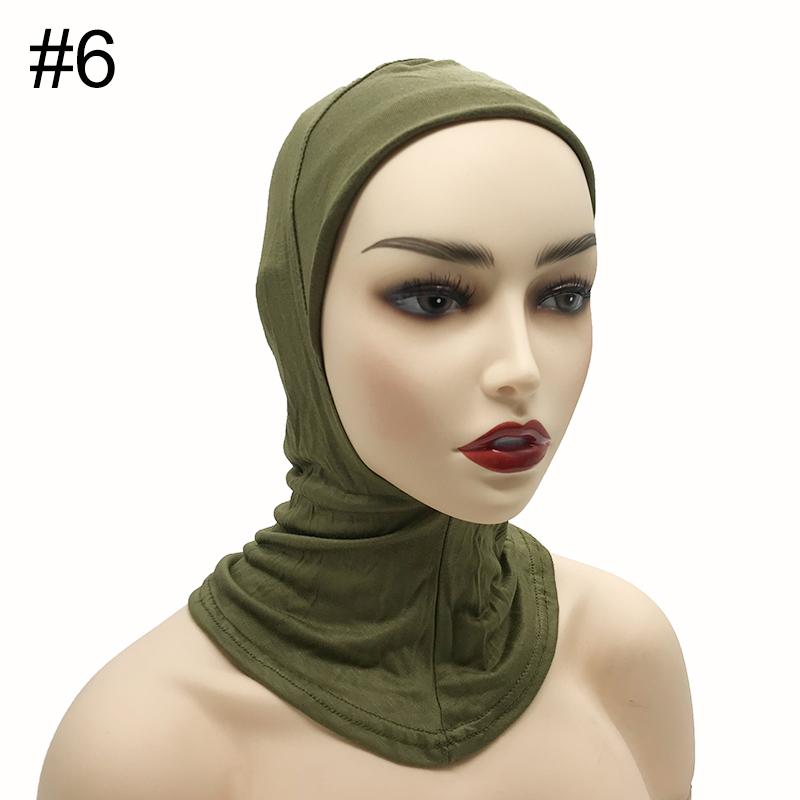 High Qualit Modal Muslim Women Ninjas Cap Full Cover Inner Hat Islamic Undercap Hijab Comfortable Bonnet Headcloth Neck Cover