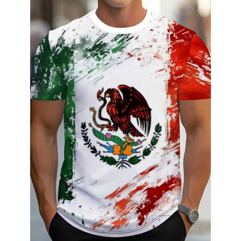 3D Digital Printing T-Shirt Teen Men's Short Sleeve Top Versatile Breathable