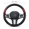 38CM Carbon Fiber Texture Car Steering Wheel Cover For Ford Mustang Fiesta Focus Mondeo Kuga Ecosport Edge Explorer F150 Sticker RM9