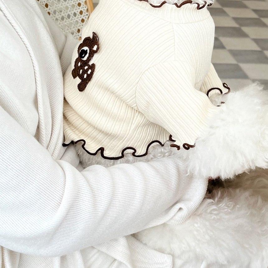 Spring and Summer New Pet Dog Cat White T-shirt Bichon Teddy/Pomeranian Puppy Clothes Pet Clothing