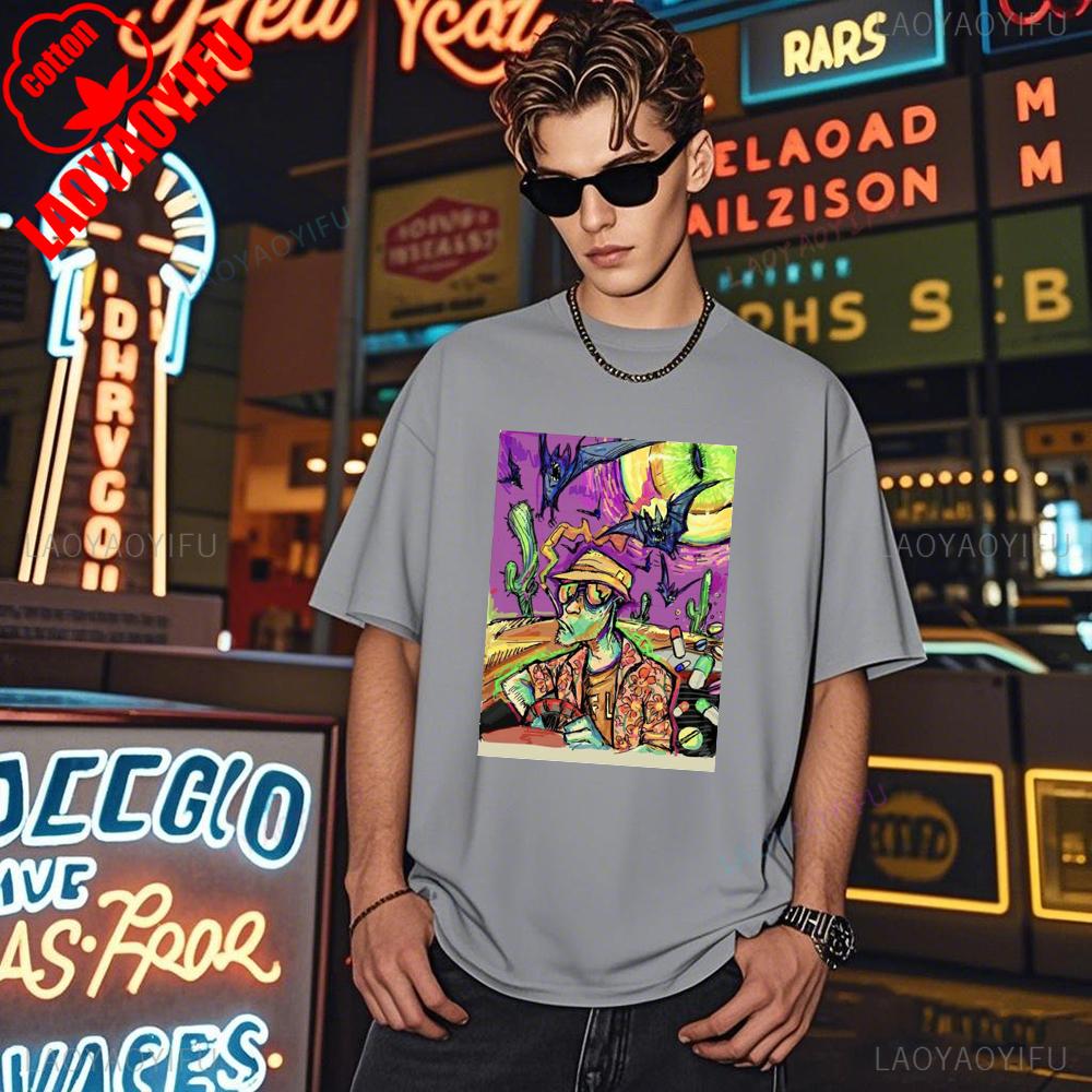 

Rango and Fear and Loathing in Las Vegas T-Shirt Cotton Shirt, Men T Shirt Breathable Camisetas Comfort and Fashion M