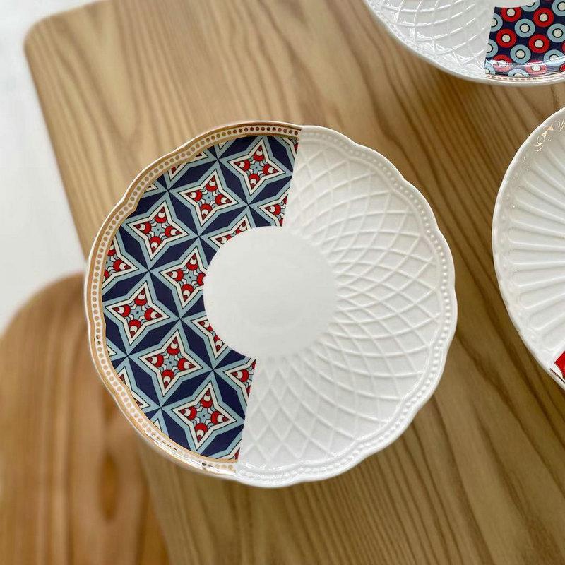 

Керамическая тарелка на высоких ножках, десертная тарелка, форма для торта, круглые декоративные тарелки, подставка для торта, поднос для закусок, фруктовая чаша, тарелки, поднос для напитков