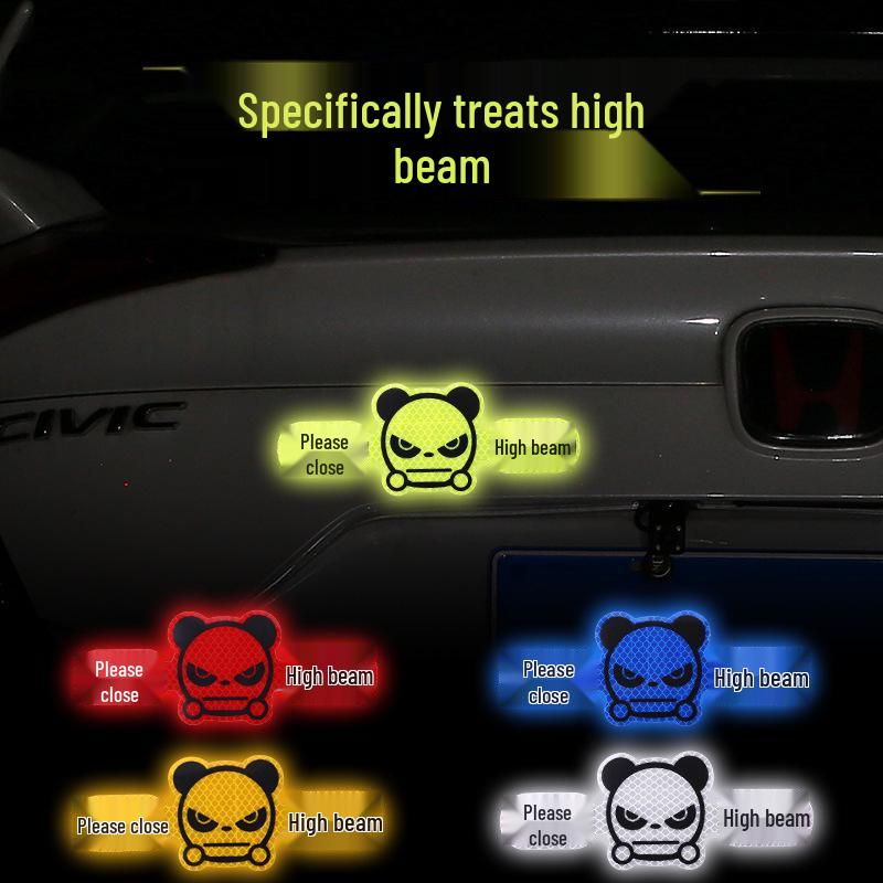 Reflective Luminous Car Trunk Warning Sticker