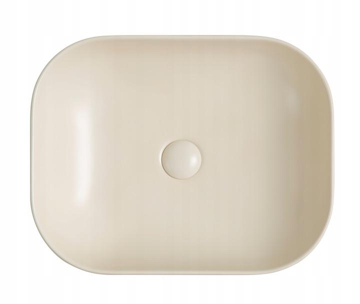 Bella countertop washbasin 50.5X40.5 CM oval beige matt
