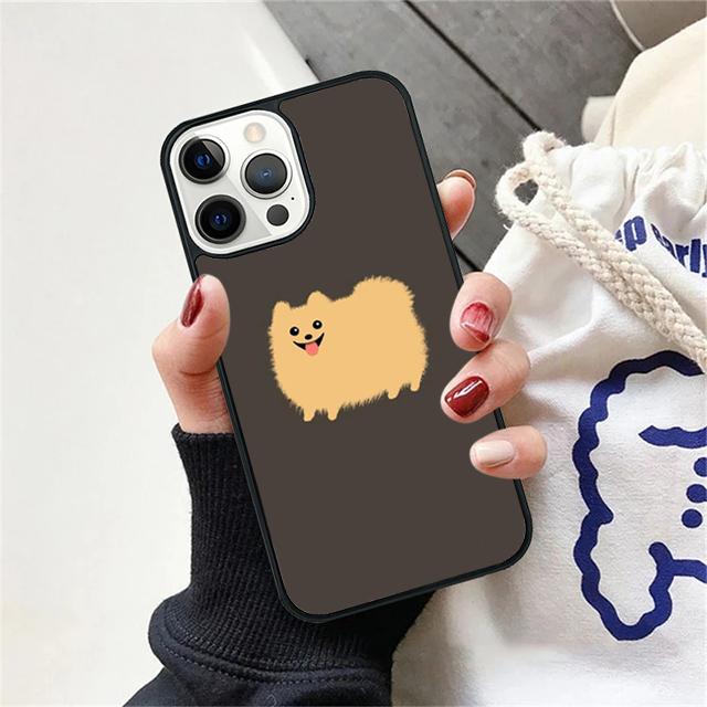 Pomeranian Watercolor Dog Coque Shell For iPhone 17 Air 15 16 14 13 12 Pro Max 11 Pro Max Plus Phone Case Cover