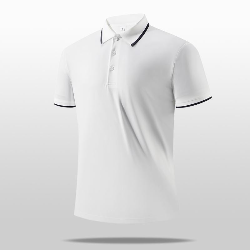 Ice Silk Roman POLO Shirt Seamless Men's Lapel Short Sleeve Men's