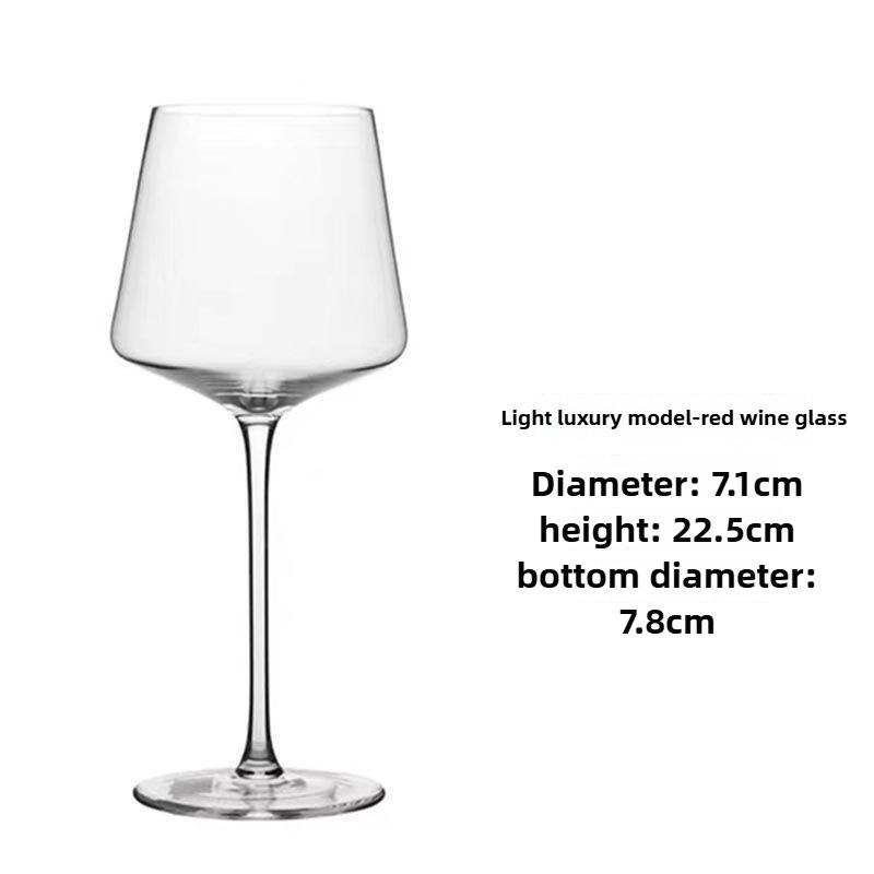 1pc Burgundy Crystal Cup Glass Red Wine Glass Goblet Grape Glass Home Nordic Style Handmade Lead-free Premium Wine Glass