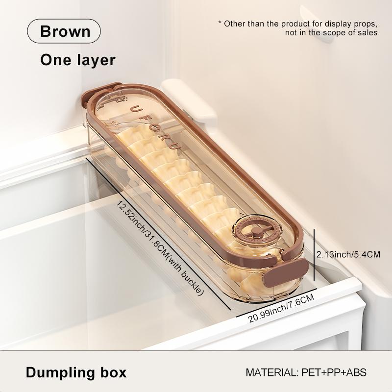 

UFORU Household food grade kitchen refrigerator slot storage box multi-layer non-stick bottom quick-frozen preservation box