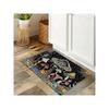 Sun & Moon INS Skull Mushroom Bohemian Style Pattern Carpet Modern Thick Elastic Living Room Rug, Non-Slip Rug Kitchen Doormat