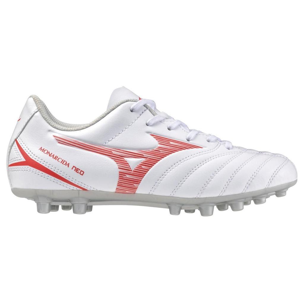 Mizuno Monarcida Neo 3 Ag Soccer Shoes Unisex Soccer Shoes White Red P1GA242660