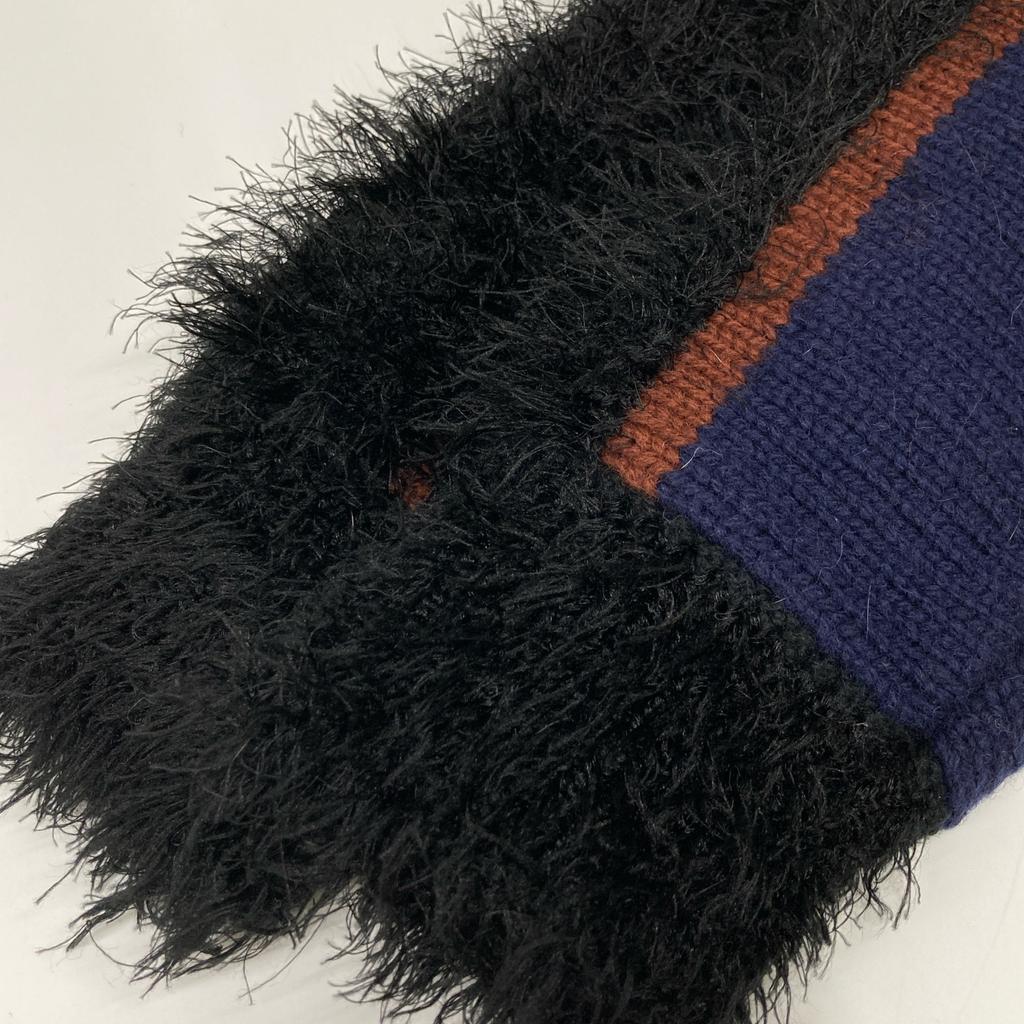 TOGA PULLA Pulla [Good Condition] TP22-XN272 Mole knit pullover Sweater/ tops 38 Navy x blackUsed