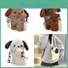 Adorabile Peluche Cane Budino Borsa a Tracolla per Bambini Zaino Bambola Cartone Animato Carino Per Bambini