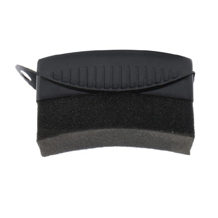 Car Tire Waxing Sponge Car Wax Applicator Pad with Lid Curved Shaped Easy Waxing Tire Sponge Cleaning Tools