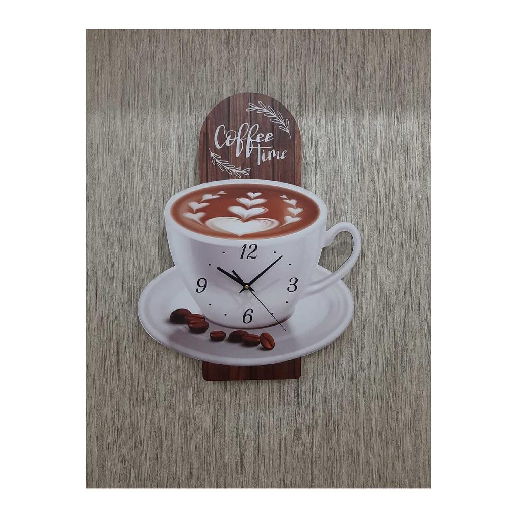 Kaffeetasse Modell Coffee Time Küchenwanduhr 45x30 cm UV-bedruckt