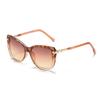 Fashion Sunglasses For Women Leopard Print Frame Golden Metal Strip Decoration Legs Personalized Charm Women Glasses