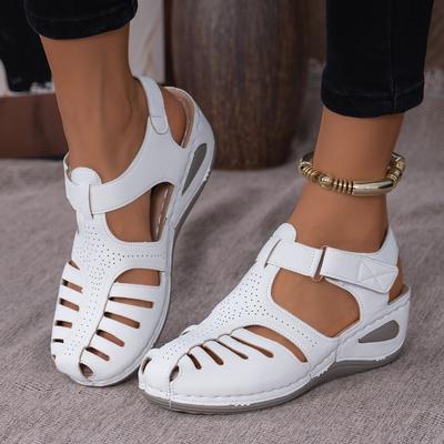 New Women's Peep-Toe Ankle Strap Sandals Summer Block Heel Fashion Shoes
