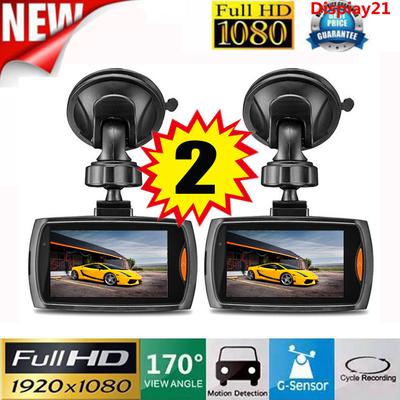 2.4/" Dual Camera 1080P HD Car DVR Dash Cam Video Recorder G-Sensor Night Vision