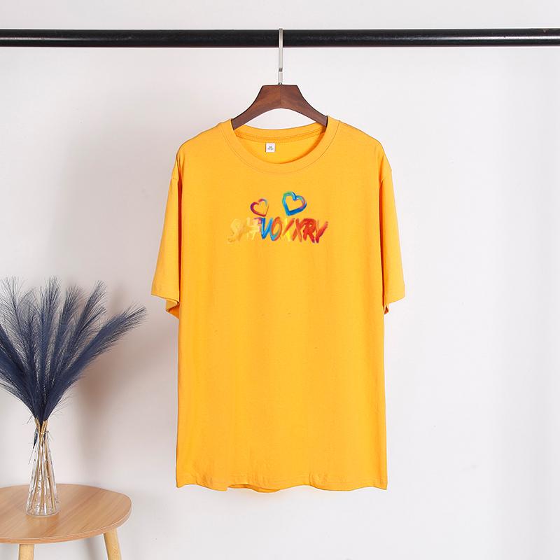 TWINFLAMES Fashion Tshirt Women's Clothing Letter Graphic Tees Shirt Femme T-Shirt Tops Y2k Tops