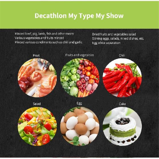 Hachoir à viande manuel, robot culinaire manuel, coupe-légumes multifonction Portable, hachoir à ail, mélangeur