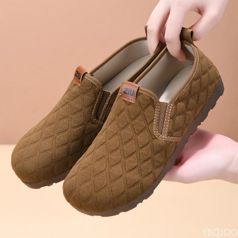 Spring New Solid Color Women's Shoes with Breathable Soft Sole Anti Slip Suitable for Middle-aged Elderly People To Walk Relax