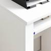Rolling Table with Shelf White 91 x 50 x 77 cm Particleboard