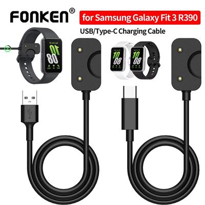 FONKEN Magnetyczny Adapter Ładowarki USB A/Typ C Do Smartwatcha Samsung Galaxy Fit 3 R390 Kabel Ładujący