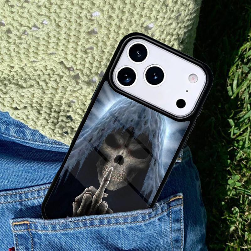 Horrible Skull Skeleton Phone Case Cover Compatible with for IPhone 17air 16e 15 14 13 12 11Pro Max 17 Air