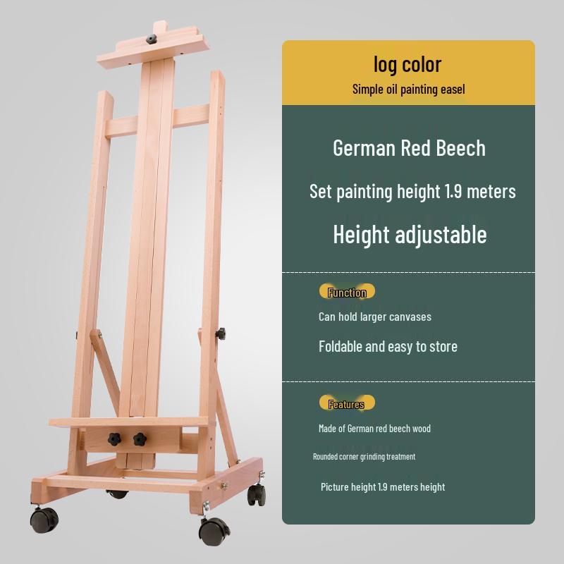 Beechwood Dual-Purpose Flat & Upright Easel with Solid Wood Drawer
