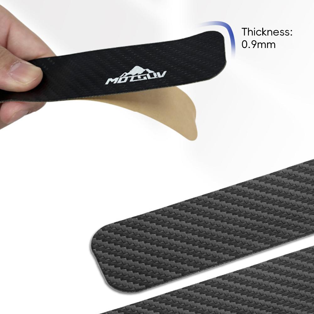 1 Set Adesivo Protezione Catena Bicicletta Antigraffio Texture Fibra di Carbonio Adesivo Protezione Telaio Forcella Anteriore