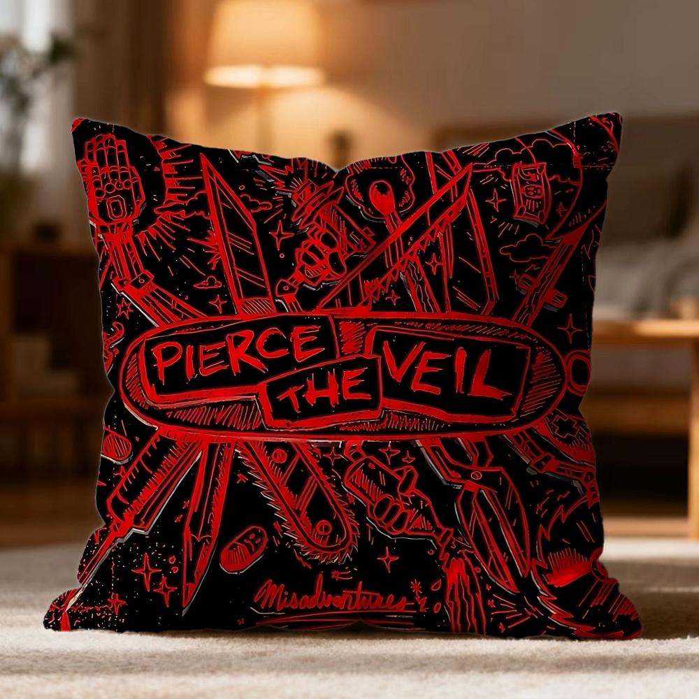 Popular PPierce The Veiler Cushion Cover Soft Washable Pillow Case Multi-Scene for Couch Bed Travel Office Use