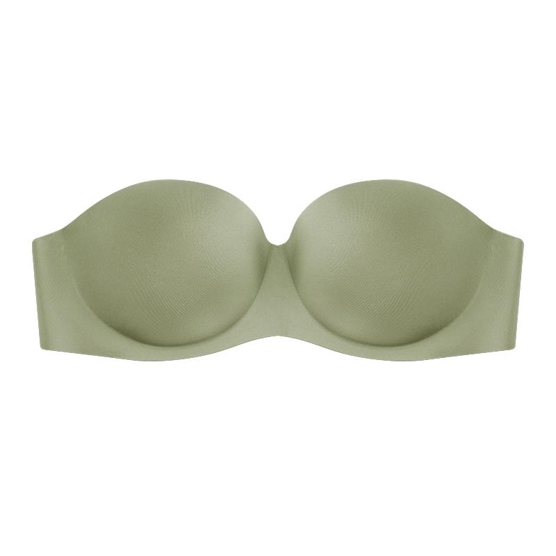 Trägerloser, unsichtbarer BH für Damen, austauschbar, durchsichtige Schnalle, Braletter, Push-Up, halbe Tasse, Tank-Top, sexy Unterwäsche