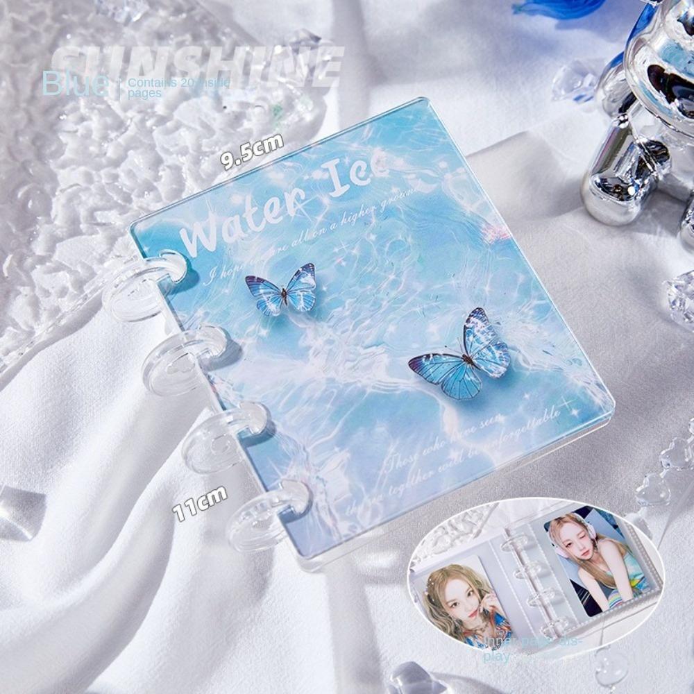PP Photocard Binder Butterfly in Water Postcard Book New Collectible Card Album  Unisex