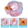 Baby Pool Float with Safety Seat Steering Wheel Cartoon Inflatable Swimming Ring Pool Swim Training Aid for 1 6 Years