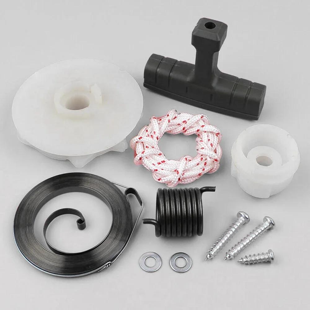 Air Filter Bolt Recoil Starter Handle Kit Chainsaw Handle Grip Kit Parts Recoil Replacement Rope Starter 530021180
