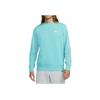 Nike Solid Color Letter Embroidered Crew Neck Pullover Long Sleeve Sweatshirt Unisex sweatshirt Light-Blue BV2663-392