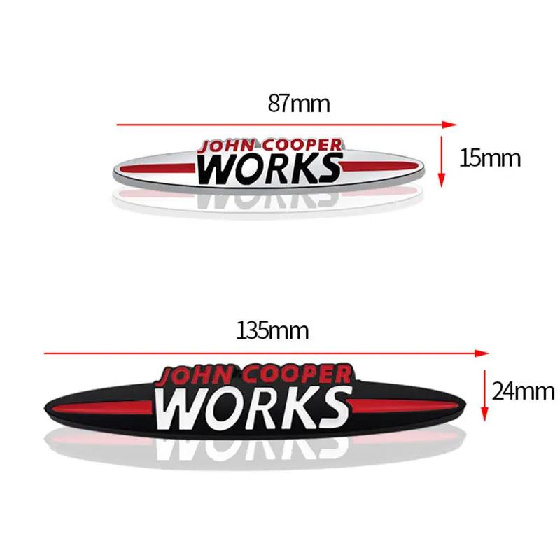 Pegatina de coche de letras originales JOHN COOPER WORKS para MINI JCW calcomanía decorativa tridimensional con logo para parrilla delantera de carrocería modificada