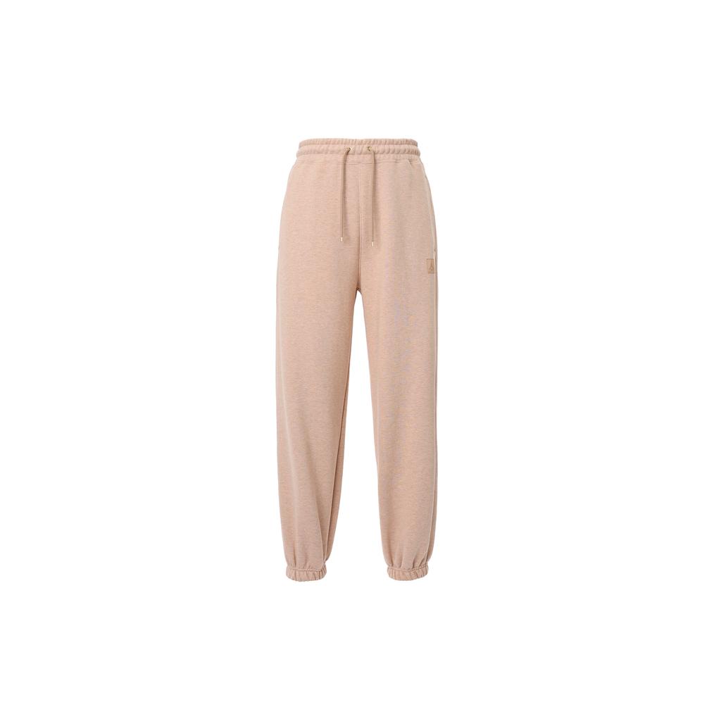 Jordan Flight Solid Color Lace Up Casual Elastic Cuff Fleece Lined Knitted Sweatpants Women's Legend Medium Umber FB5114-245
