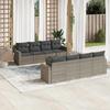 VidaXL Garden Lounge Set with Cushions 9 Pcs, Sofas with Adjustable Feet, Outdoor Furniture Set Patio Terrace, 3251087