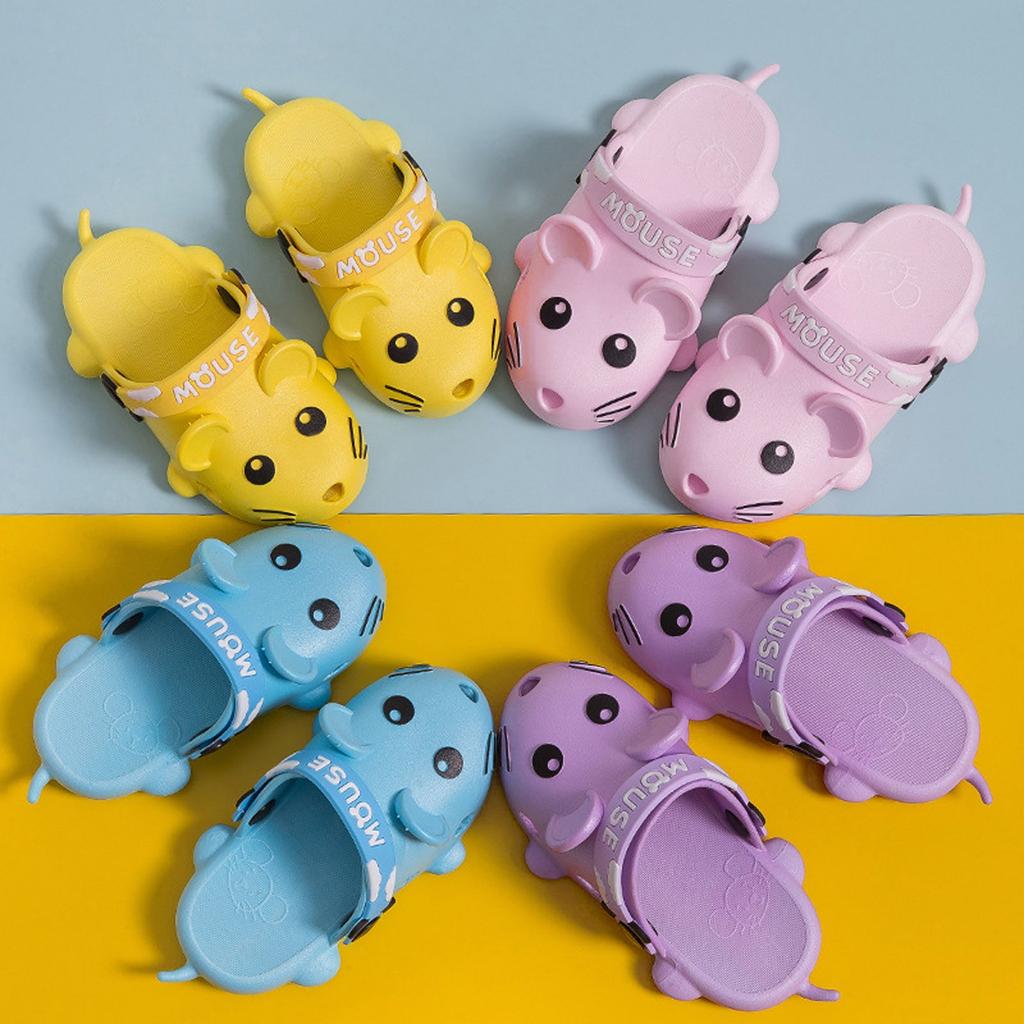 Summer Children's Cartoon Cute Baby Little Mouse Baotou Non- Slippers