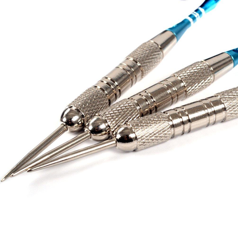 CUESOUL 20 Gram Steel Tip Brass Barrel Nickle Planting Darts Set STBS003