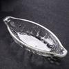 2pcs Transparent Boat Shaped Ice Cream Bowl Large Size Salad Serving Bowl Dessert Plate  Hotels