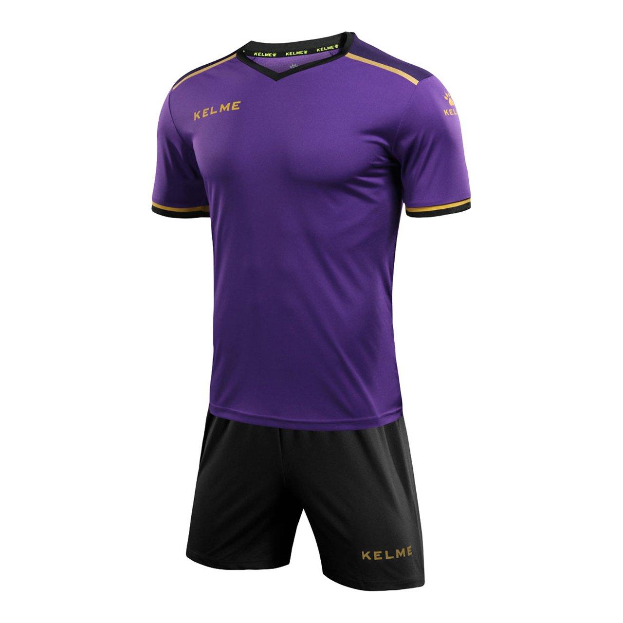 

Комплект футбольної форми Kelme (футболка та шорти) Розмір чоловічий (Фіолетовий/Чорний, XL)