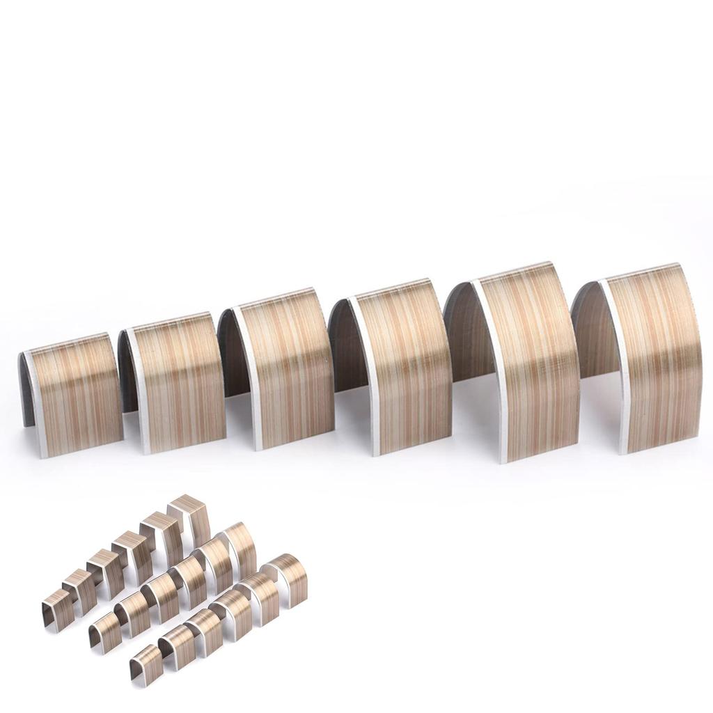 Set mit 18 Lederstanzern, Lederhandwerkswerkzeug, Kantenstanzer, Endstanzern, Legierungsstahl, V-förmig, U-förmig und U-förmig, mit Aufbewahrungskoffer