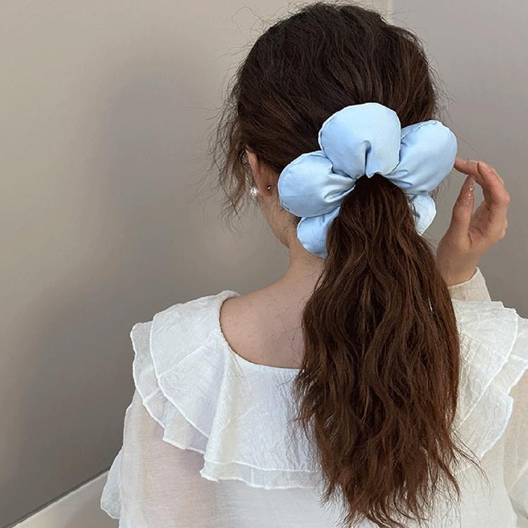 Flower Scrunchies Female French Aesthetic Hair Scrunchies Sweet Hair Accessories Flower Hairband Women Elegant Headdress