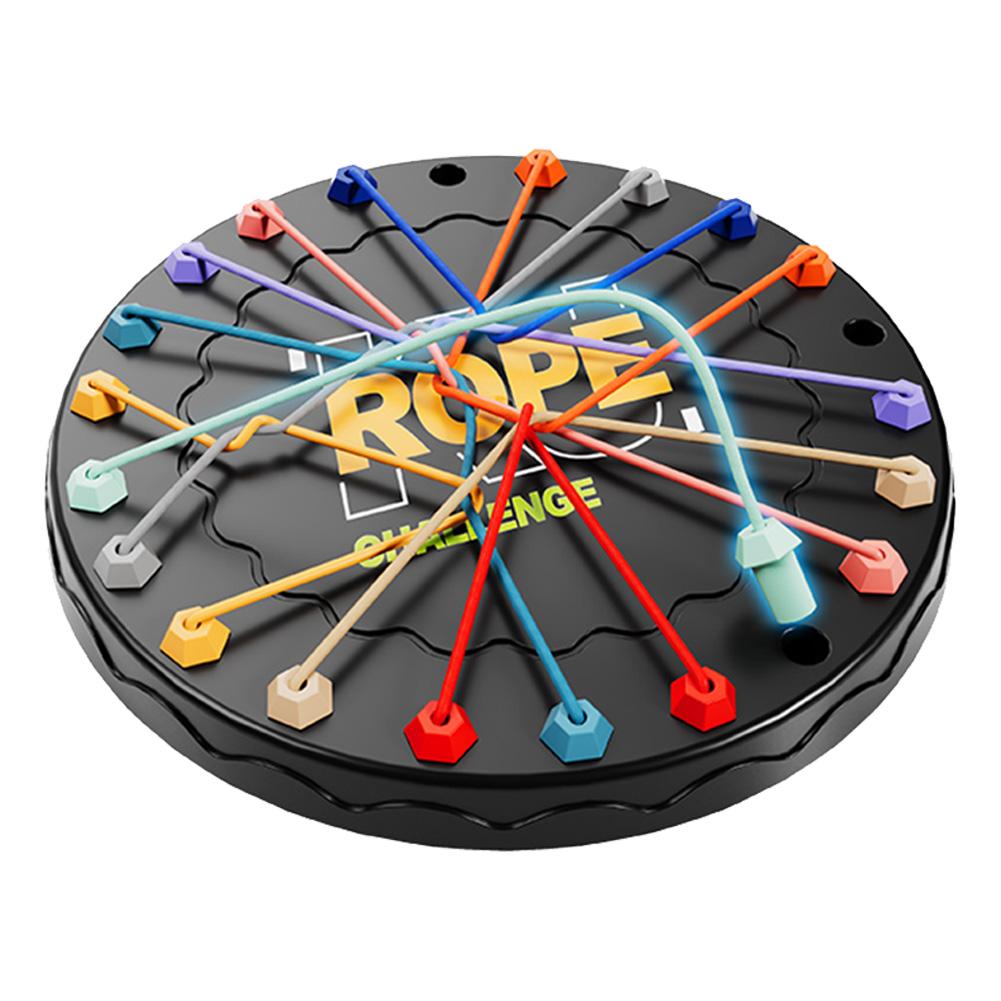 

Knots Rope Untangling Game Color Sorting Board Game with 10 Ropes Twisted Rope Sorting Board Game for Intelligence Development